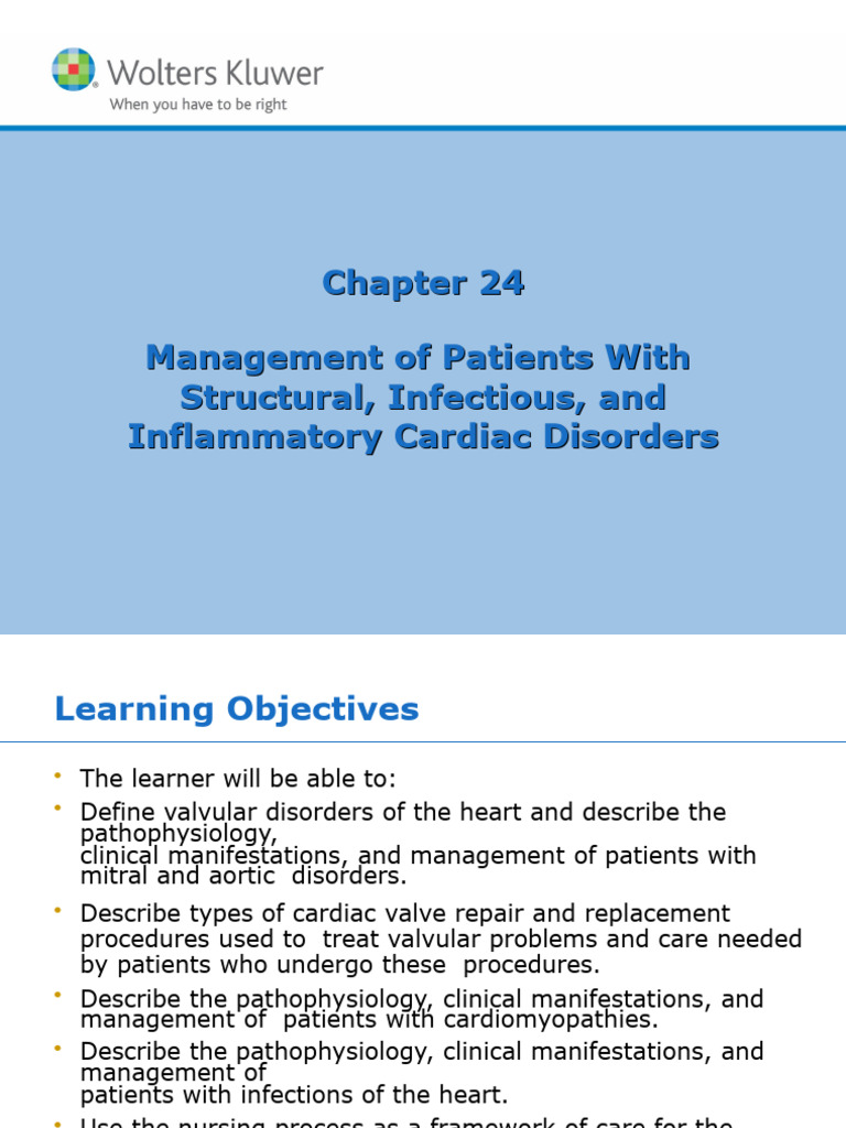 Chapter 24 Management of Patients With Structural, Infectious, and ...