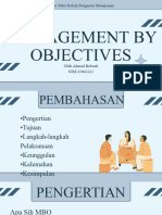 Management by Objectives, by Ahmad Robach 23042221
