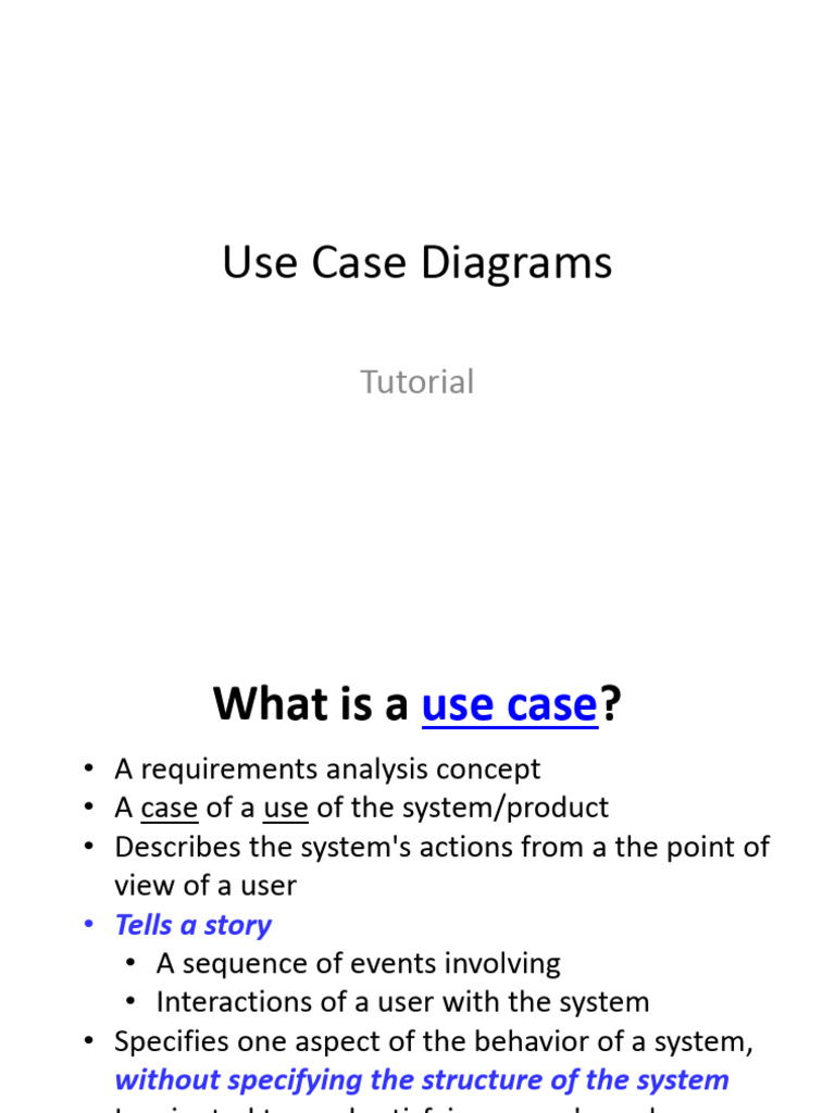 Use Case Diagrams PDF Use Case System