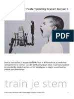 Train Je Stem MBO Theateropleiding Brabant Leerjaar 1 2023-2024