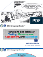 2 - Functions and Roles of Testing, Measurement, Assessment, and Evaluation - LLANDA-MARYJOY-D