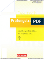 Prüfungstraining Goethe-Zertifikat A1 - Fit in Deutsch 1