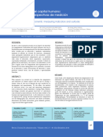 Componentes Del Capital Humano: Indicadores y Perspectivas de Medición