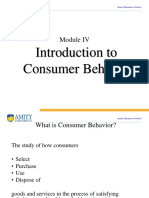 Module IV Consumer Behaviour