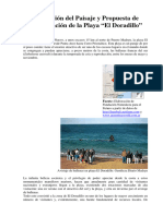 Unidad 4 B. - Evaluación Del Paisaje y Propuesta de Conservación de La Playa El Doradillo