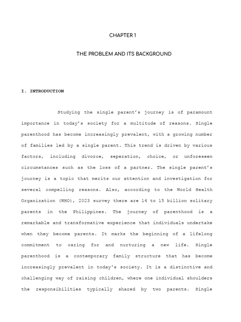 Chapter 1 single parents pdf entrepreneurship single parent