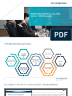 Business Impact Analysis Facilitation Guide