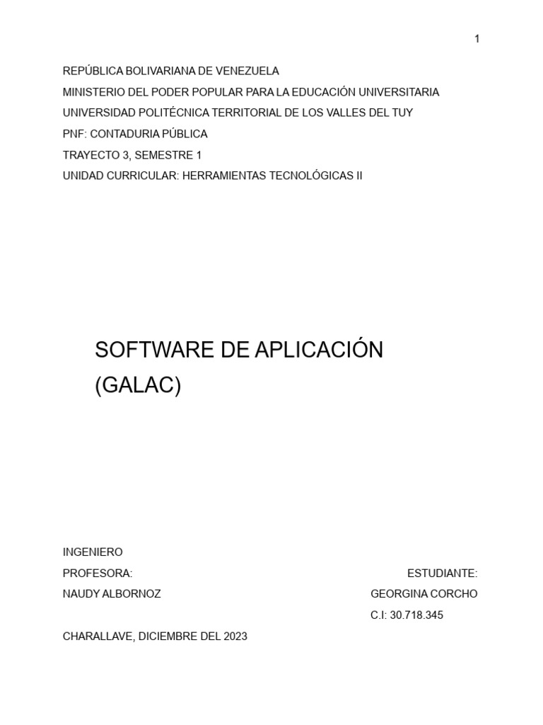 Software Gálac: Soluciones Contables Eficaces | PDF | Software ...