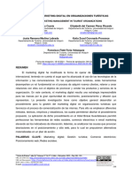 Gestión Del Marketing Digital en Organizaciones Turísticas