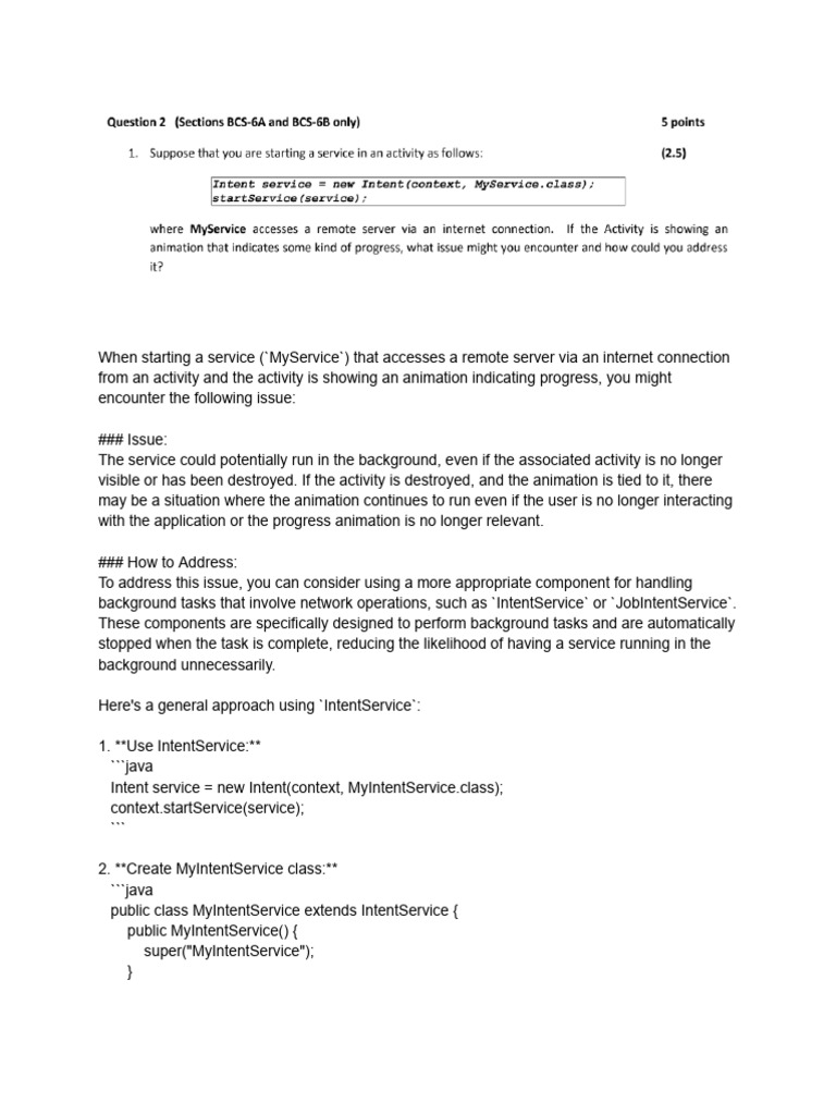 Android Service Management Guide | PDF | Android (Operating System ...