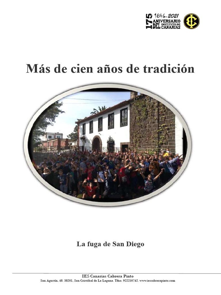 Mas de Un Siglo de La Fuga de San Diego Descargar gratis PDF Islas