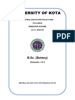 1122 - B.sc. Botany Semester-I, II