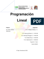 Programación Lineal