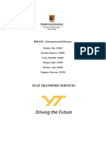 Yeap Transport Services: BSF4236 - Entrepreneurial Finance