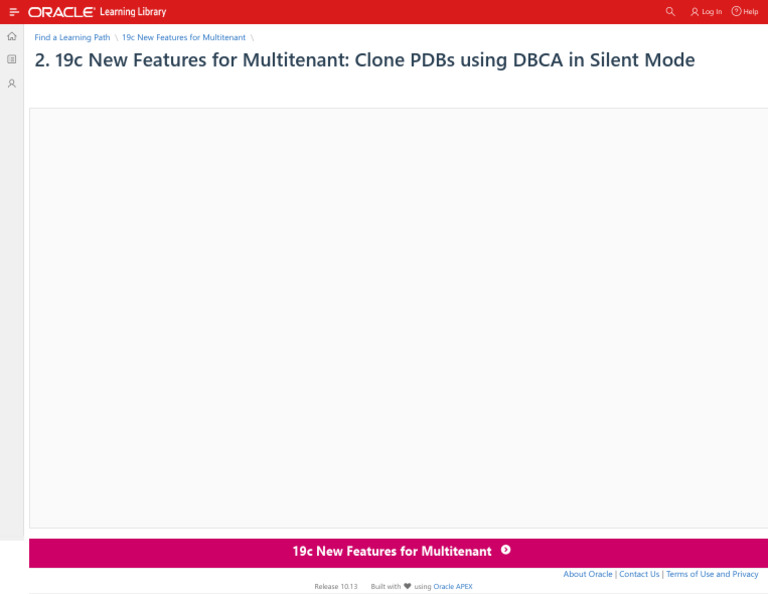 Dbca Silent Database Creation 19C – IVRCQB