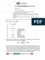 Prueba de Desarrollo #2 (D) - Solucionario