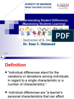 EAPPS D3.T11. Understanding Student Differences (Maximizing Students Learning)