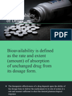 Bioavailability of Drugs