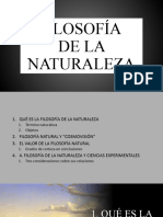 Filosofía de La Naturaleza