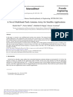 A Novel Multiband Patch Antenna Array For Satellite Applications