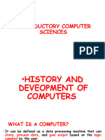 Historical Development of Computers FSC 113