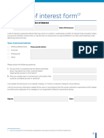 MOJ Privacy Guidelines Conflict of Interest Template