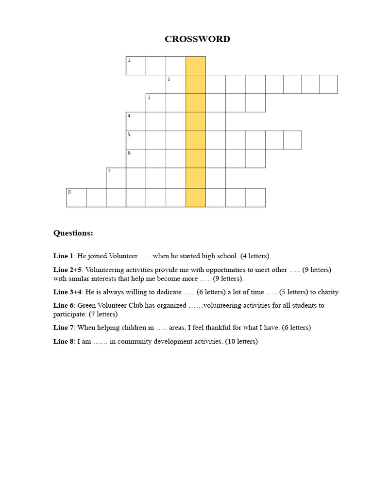 Crossword PDF