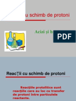 Reactii Cu Schimb de Protoni - Acizi &amp; Baze