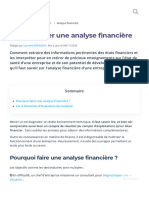 Analyse Financière - Mesurer La Performance Et La Rentabilité