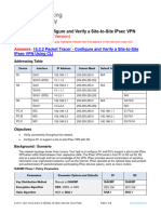 16.2.2 Packet Tracer - Configure and Verify A Site-to-Site IPsec VPN Using CLI - ITExamAnswers