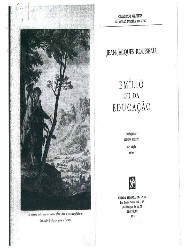 Rousseau Emílio Ou Da Educação Pdf