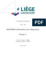 ELEN0060-2 Information and Coding Theory: Université de Liège