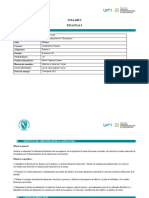 Syllabus Finanzas I