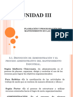 Planeación y Programación Del Mantenimiento en Las Empresas