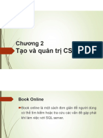 Chuong 2 - Tao Va Quan Tri CSDL