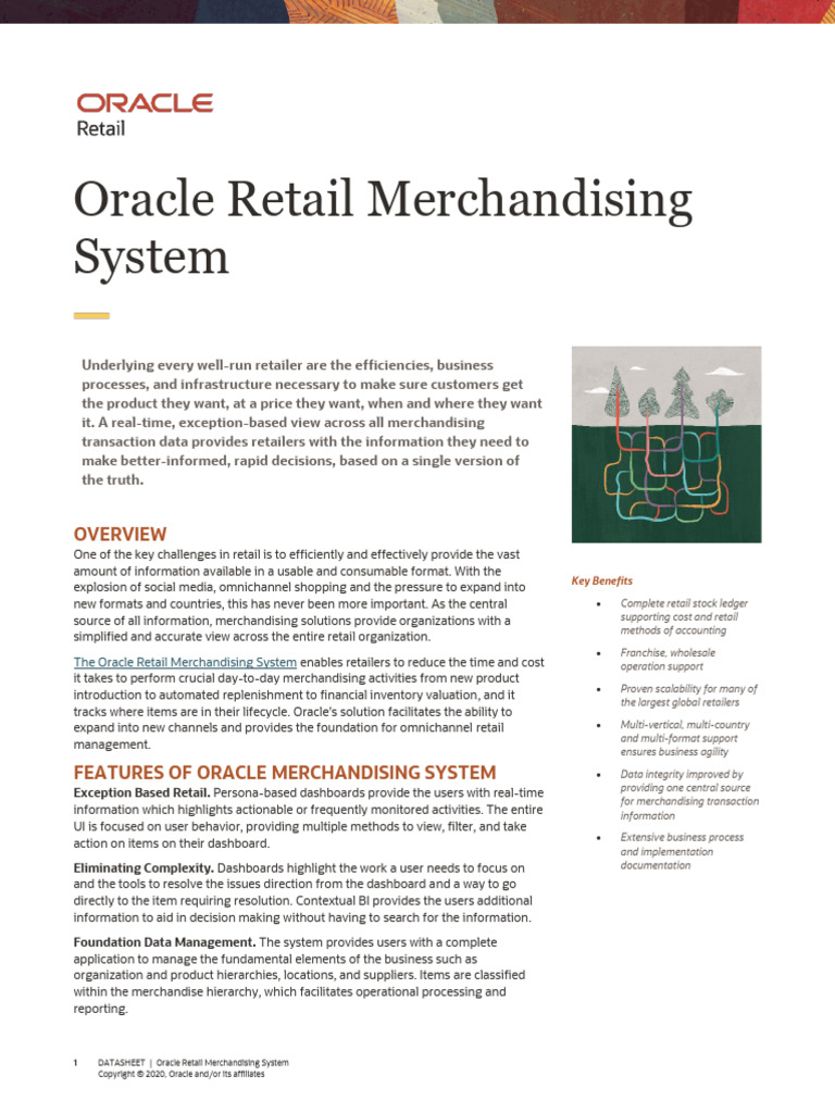 Oracle Retail Merchandising System Ds | PDF | Retail | Inventory
