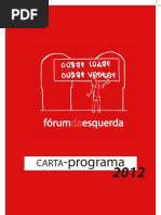 Carta-Programa Fórum da Esquerda 2012