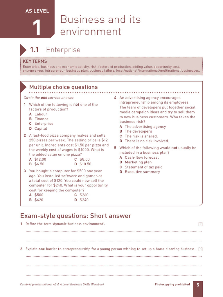 CAMBRIDGE AS LEVEL BUSINESS STUDIES TEXTBOOK PDF 4TH EDITION visual data 8