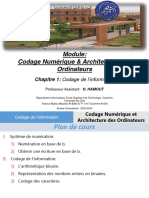 01 - Codage Numérique Et Architecture Des Ordinateurs -ESTG