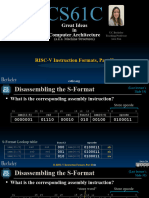 Cs61c 2022fa l12 Risc V Formats II