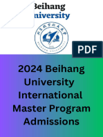 2024-Beihang University Master Program For International Students Admissions