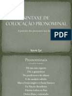 Colocação Pronominal