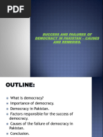 Success and Failures of Democracy in Pakistan