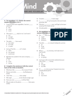 Open Mind Pre-Intermediate End-Of-Course Grammar and Vocabulary Test A