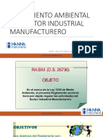 Reglamento Ambiental Del Sector Industrial Manufacturero RASIM