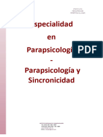Parapsicología y Sincronicidad