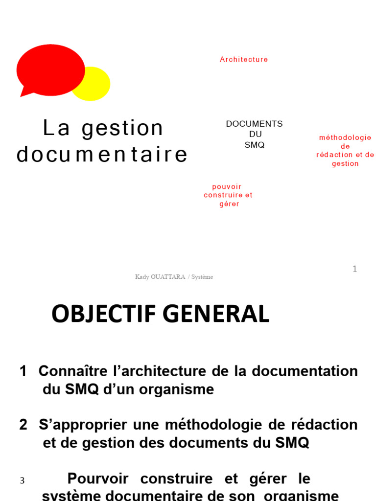 Architecture et Gestion des Documents SMQ | PDF | Système de management ...