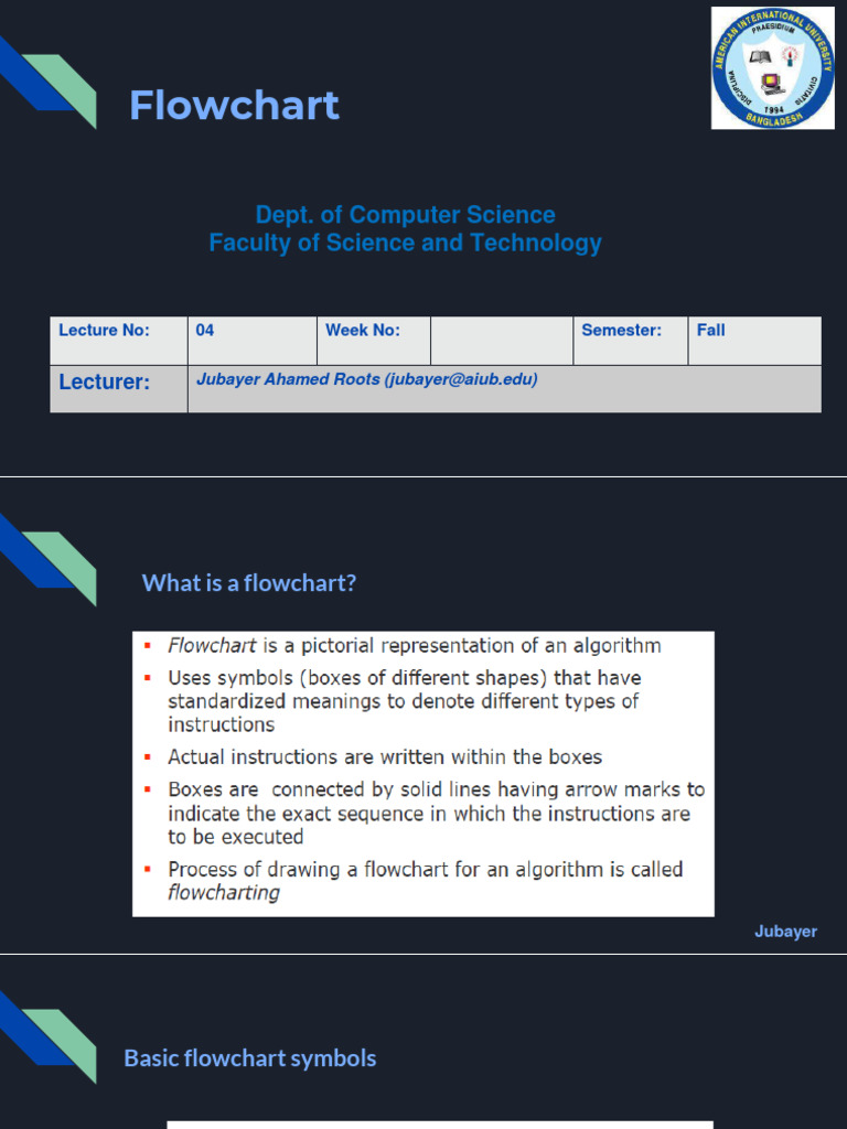 Ics Lectureslides Week 03 04 Flowchart Pdf