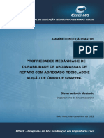 Propriedades Mecânicas e de Reparo Com Agregado Reciclado e Adição de Óxido de Grafeno - 2022