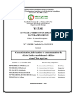 Thèse: Caractérisation, Fabrication Et Consommation Du Dérivé Laitier Traditionnel Klila Dans L'est Algérien